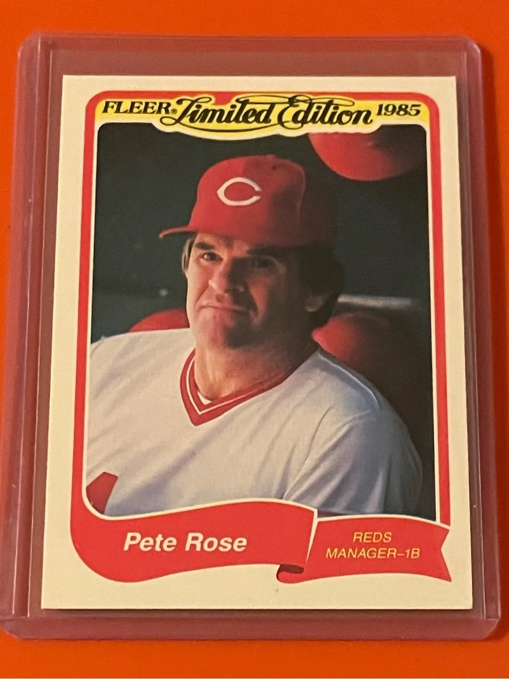 Pete Rose #29 of 44 1985 Fleer [Limited Edition] Baseball Trading Card